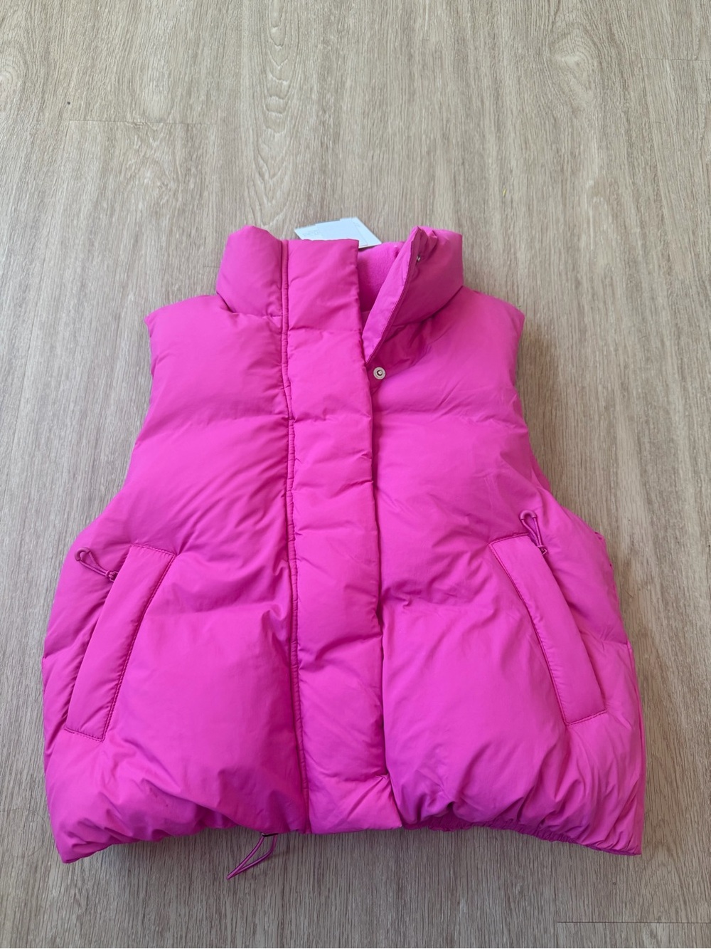 Beyond Yoga Womens Pink Rose Pillow Bubble Vest Size SMALL new - Picture 3 of 7